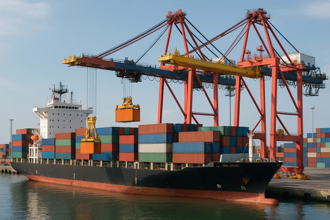 truck shipping container transport